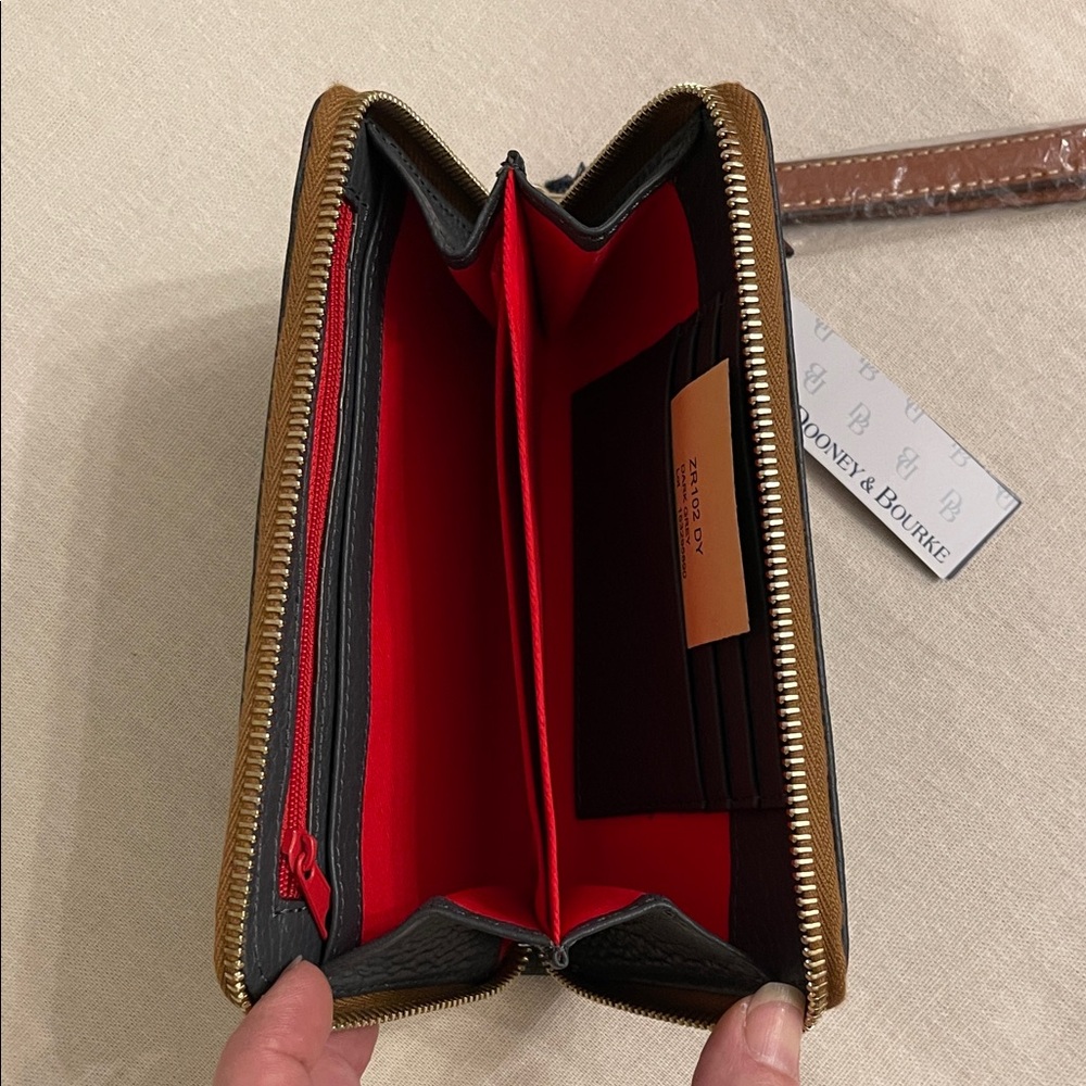 Dooney & Bourke Slate Gray Wristlet Clutch - Picture 7 of 10
